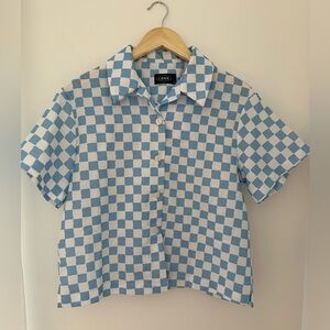 Checkered pajama style set